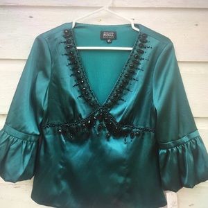 Adrianna Papell Evening Essentials Satin blouse